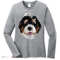 Realistic Dog Face Women's Long Sleeve Shirt thumb 0