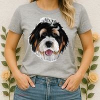 Realistic Dog Face Women's T-Shirt thumb 2