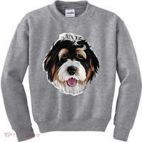 Realistic Dog Face Kids Sweatshirt thumb 0