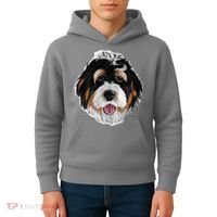 Realistic Dog Face Kids Hoodie thumb 4