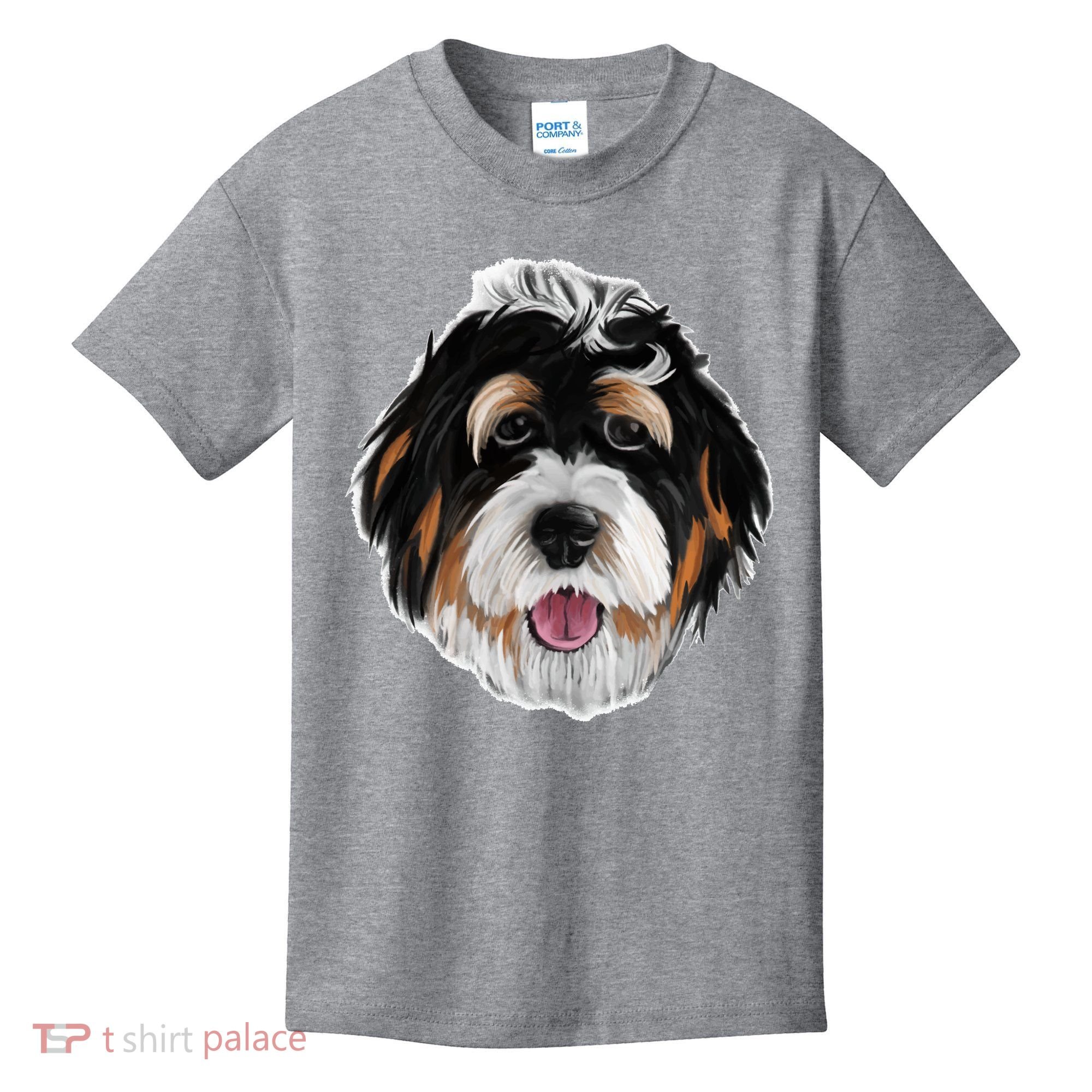Realistic Dog Face Kids T-Shirt