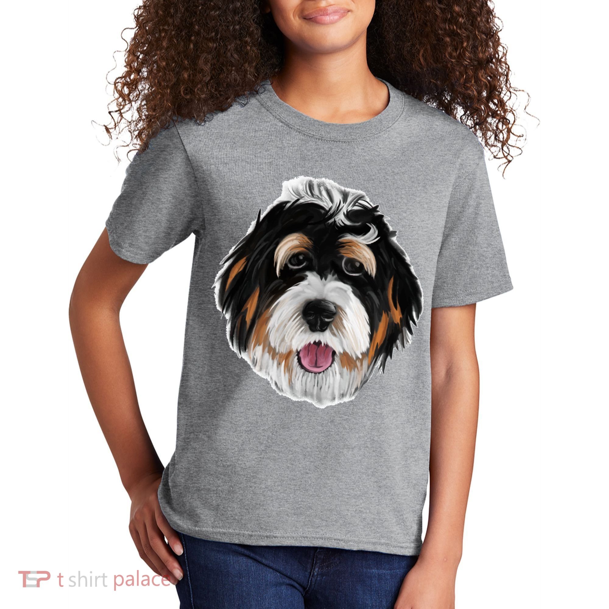 Realistic Dog Face Kids T-Shirt