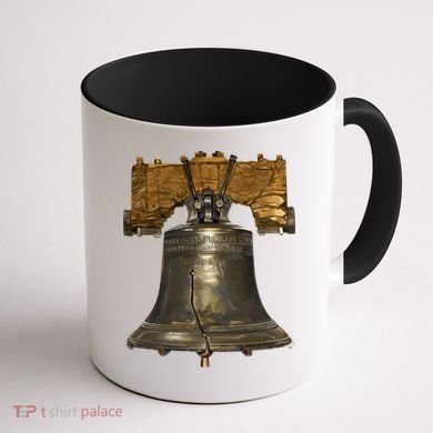 Realistic Liberty Bell Coffee Mug back