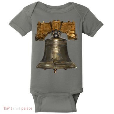 Realistic Liberty Bell Baby Bodysuit