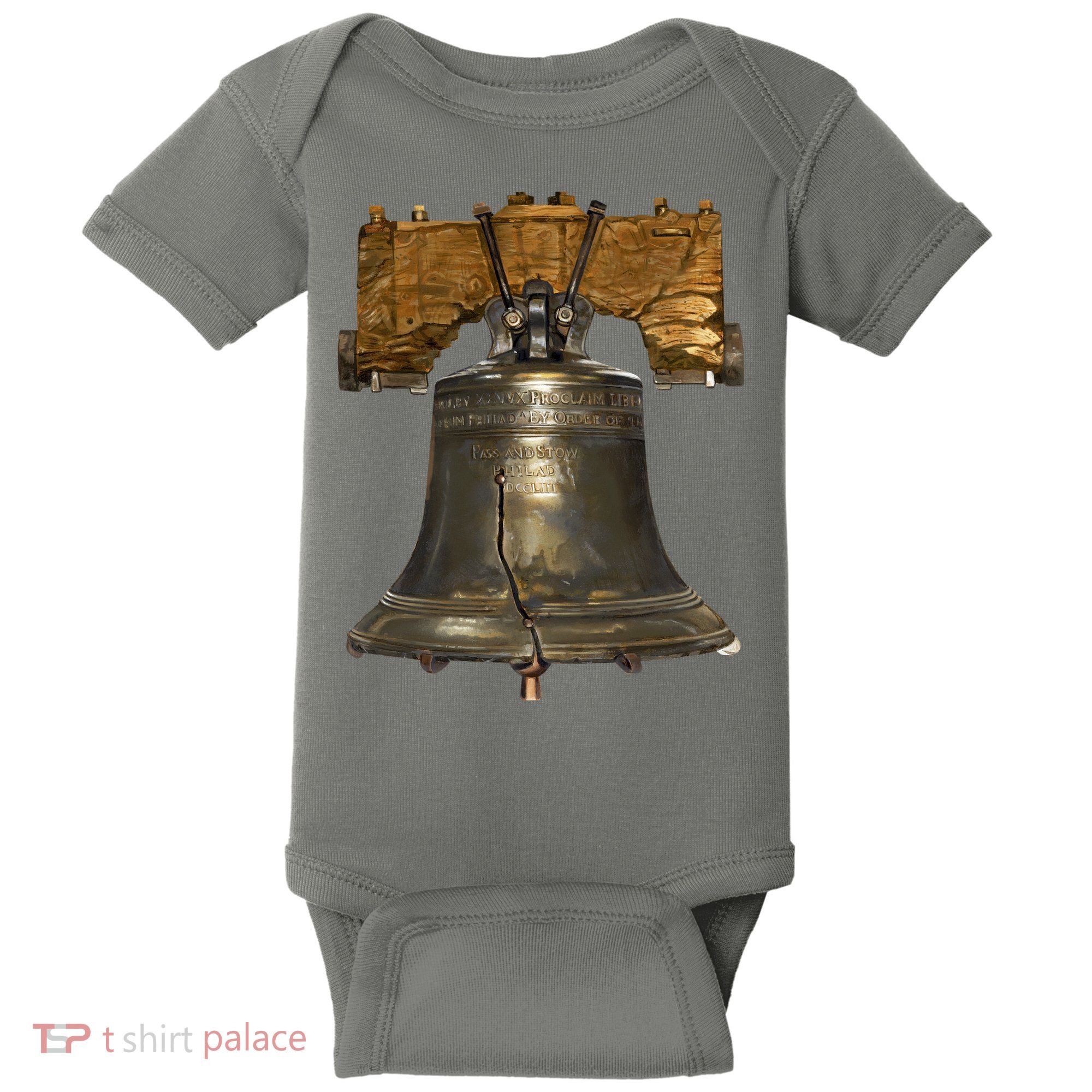 Realistic Liberty Bell Baby Bodysuit