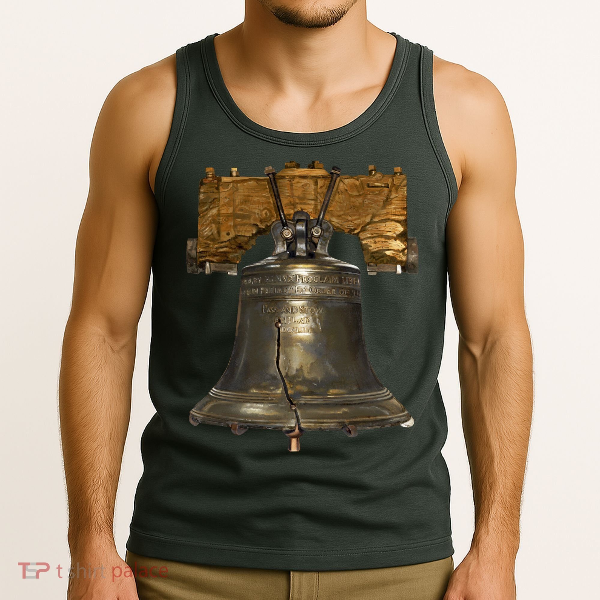 Realistic Liberty Bell Tank Top