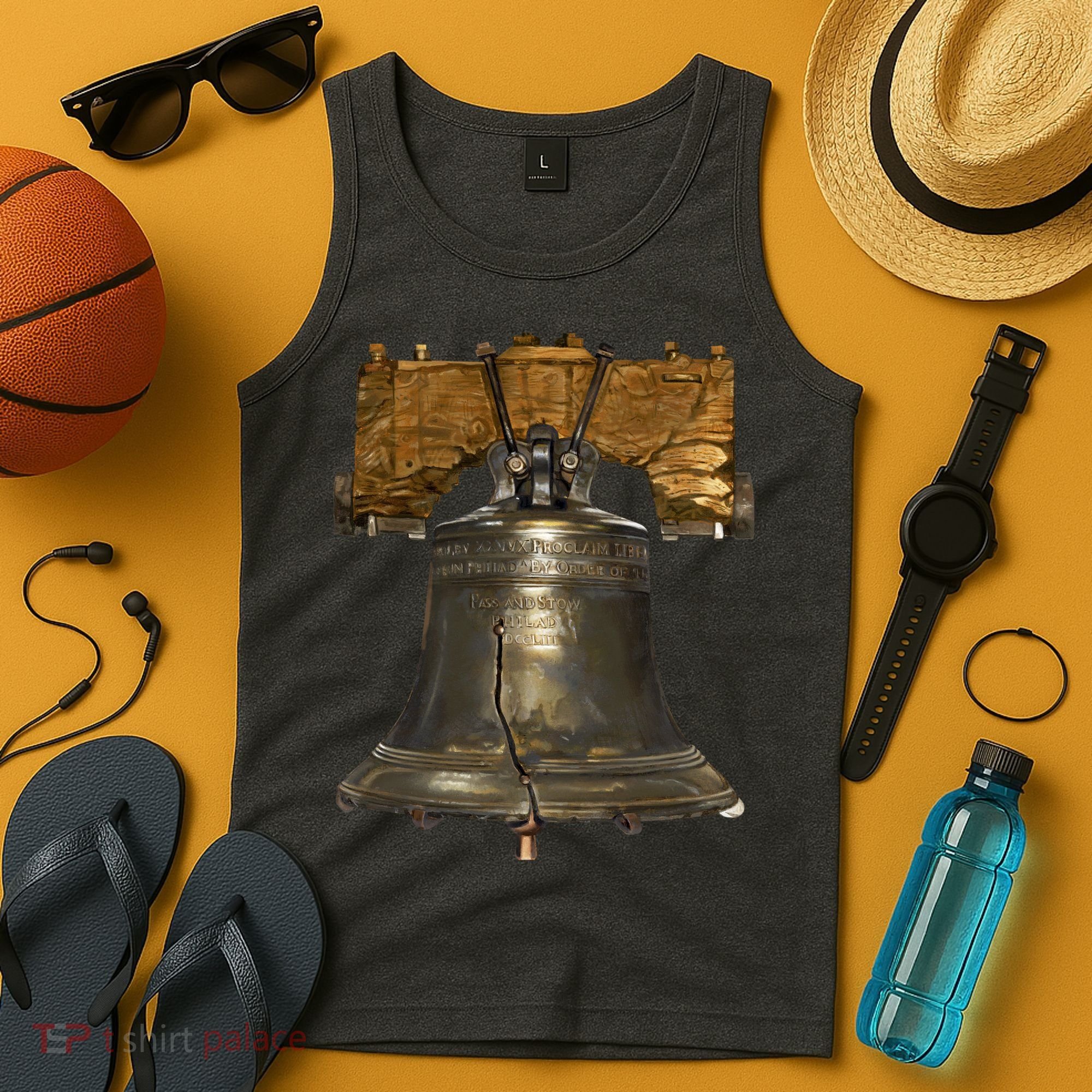 Realistic Liberty Bell Tank Top