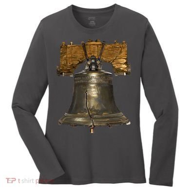 Realistic Liberty Bell Women's Long Sleeve Shirt