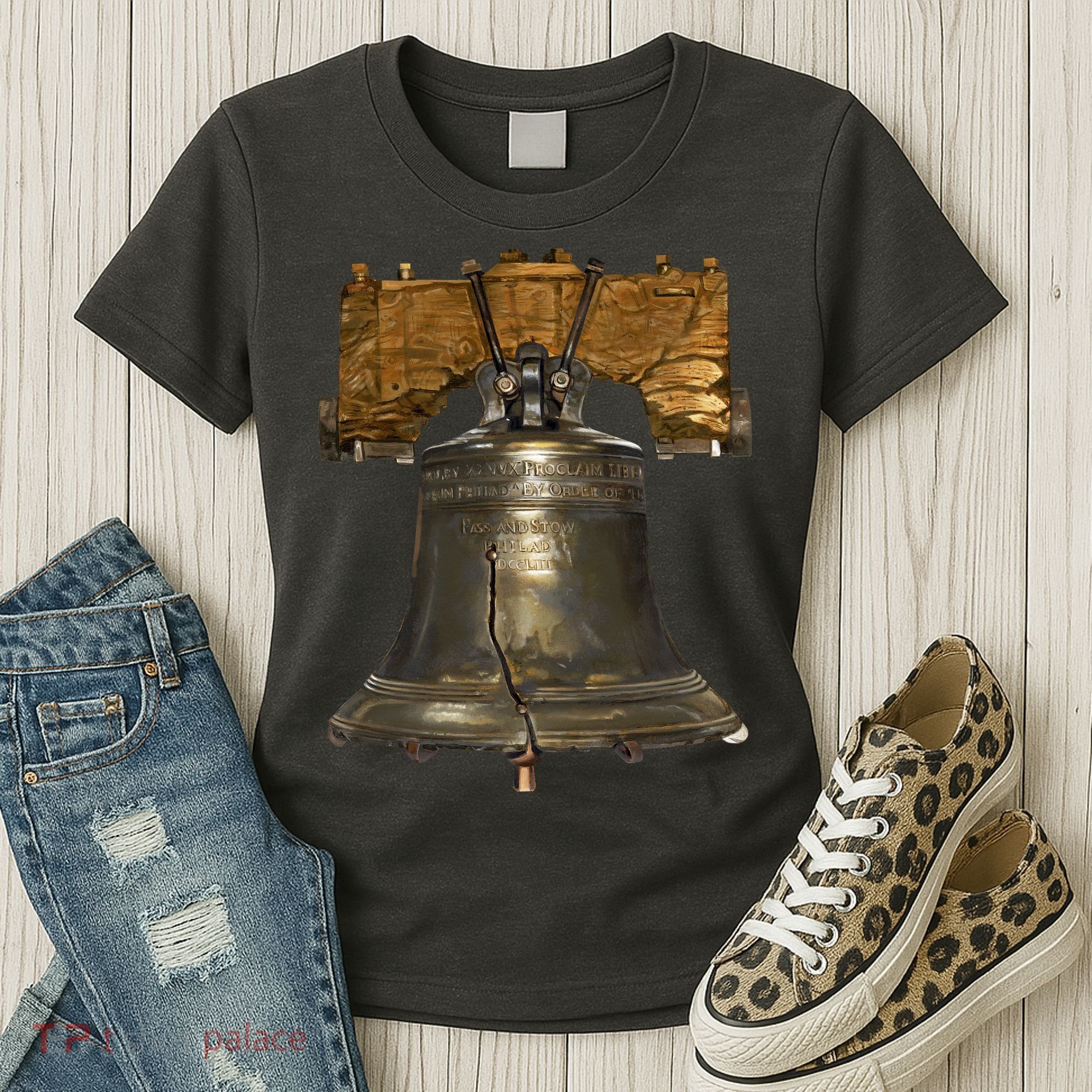 Realistic Liberty Bell Women's T-Shirt