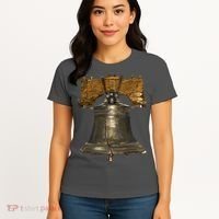 Realistic Liberty Bell Women's T-Shirt thumb 4