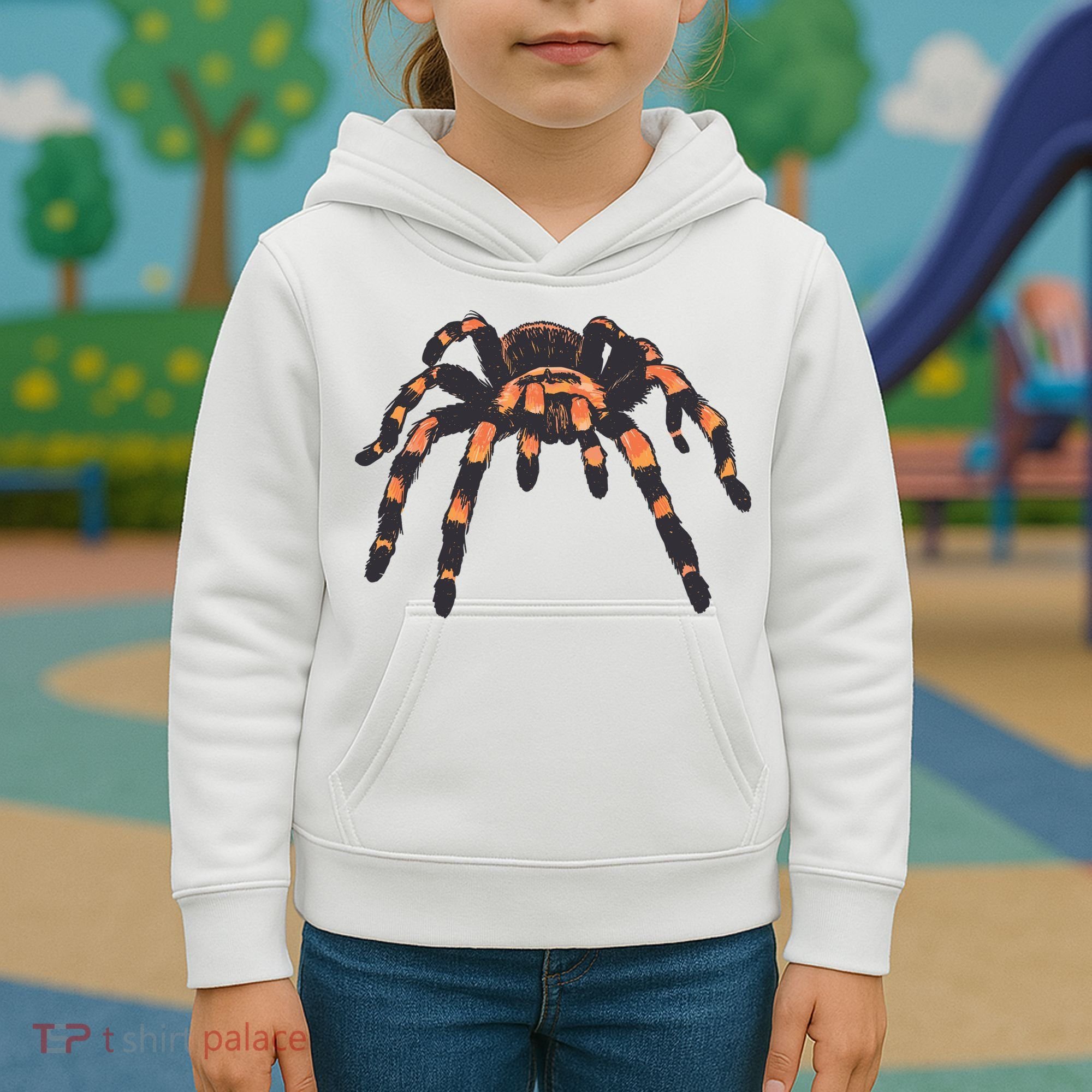 Realistic Tarantula Kids Hoodie