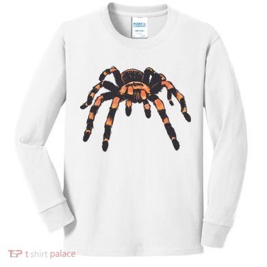 Realistic Tarantula Kids Long Sleeve Shirt