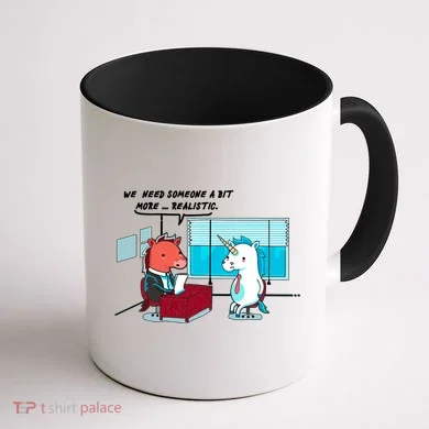 Realistic Unicorn Coffee Mug back