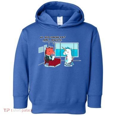 Realistic Unicorn Toddler Hoodie