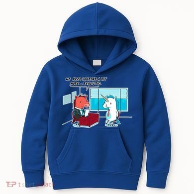 Realistic Unicorn Kids Hoodie