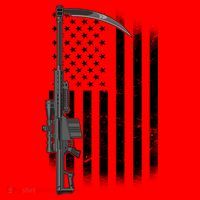 Reapers Gun Flag Santa Hat thumb 1