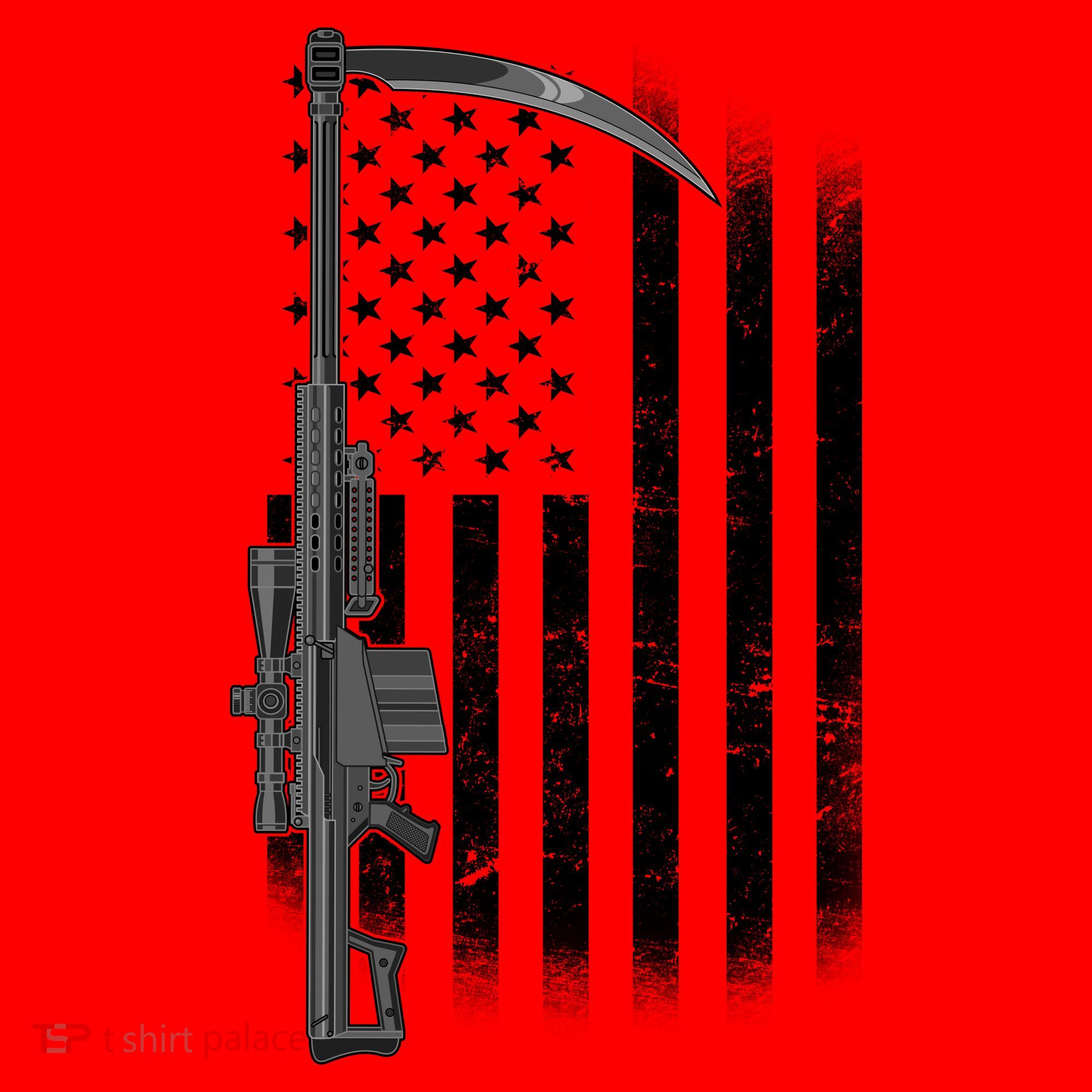Reapers Gun Flag Santa Hat
