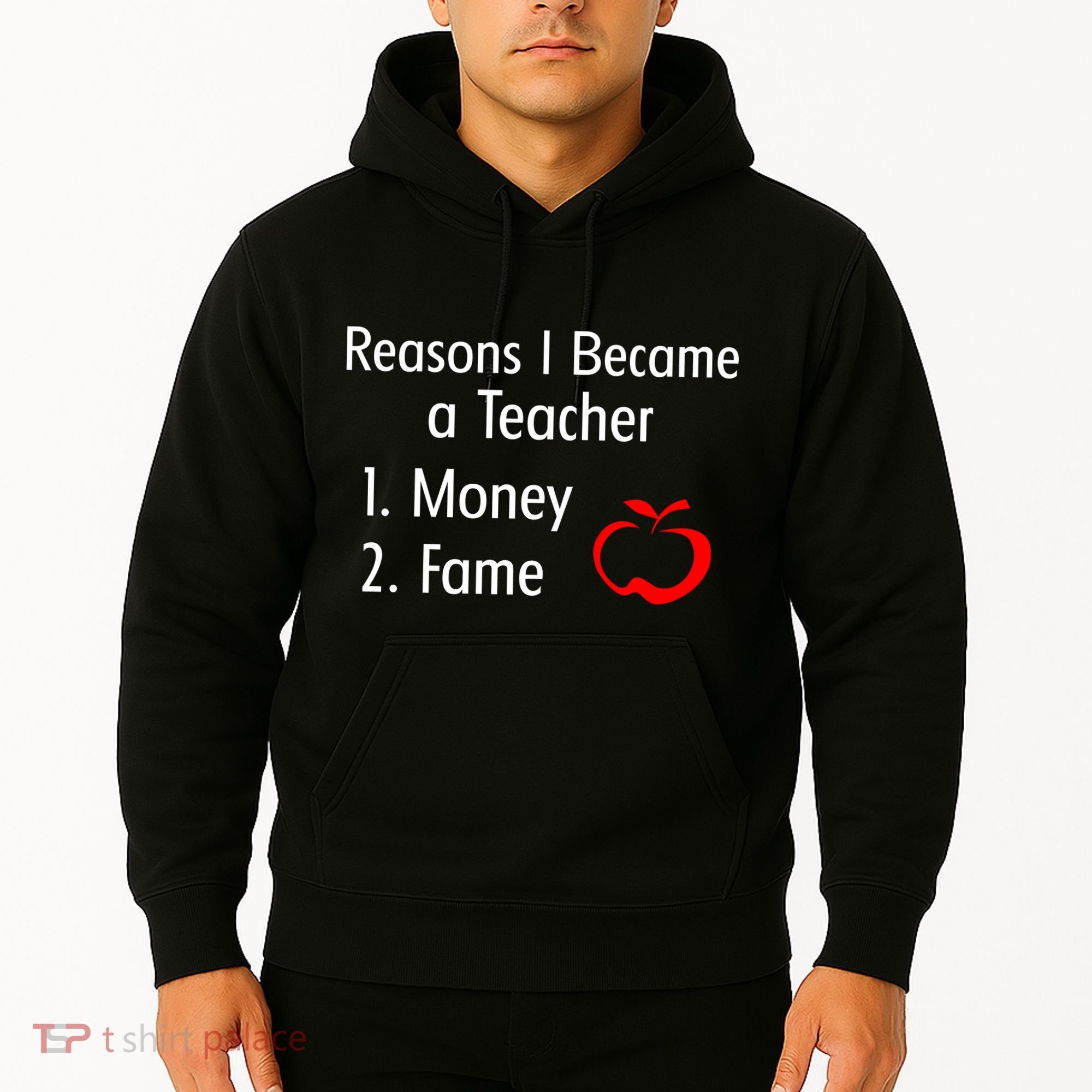 Reasons I Became A Teacher Funny Hoodie