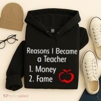 Reasons I Became A Teacher Funny Hoodie thumb 4