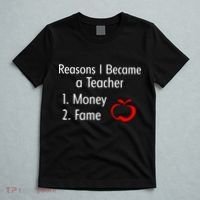 Reasons I Became A Teacher Funny T-Shirt thumb 5
