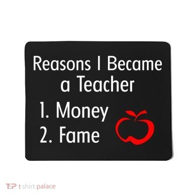 Reasons I Became A Teacher Funny Mousepad