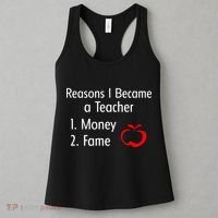 Reasons I Became A Teacher Funny Women's Tank Top thumb 3