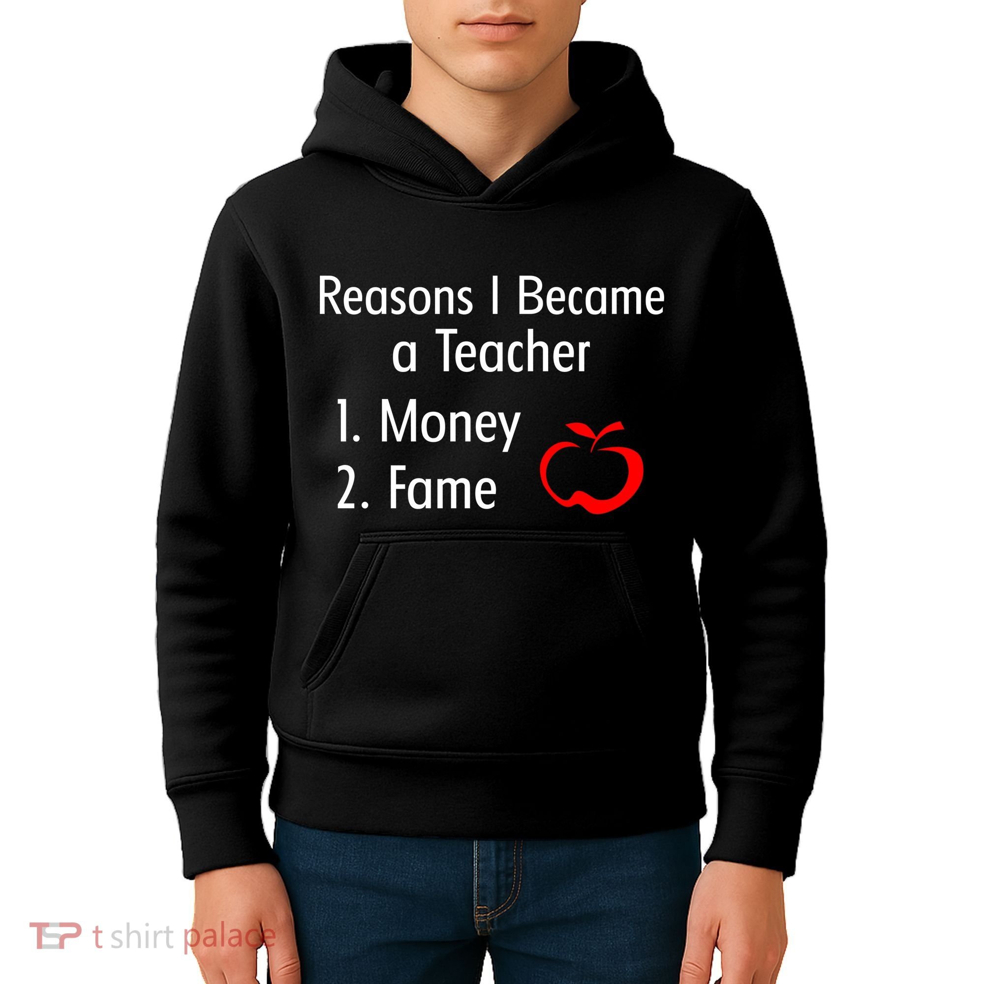 Reasons I Became A Teacher Funny Kids Hoodie