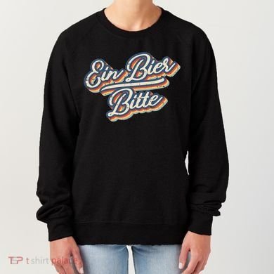 Retro Ein Bier Bitte Funny Vintage Beer German Oktoberfest Women's Sweatshirt