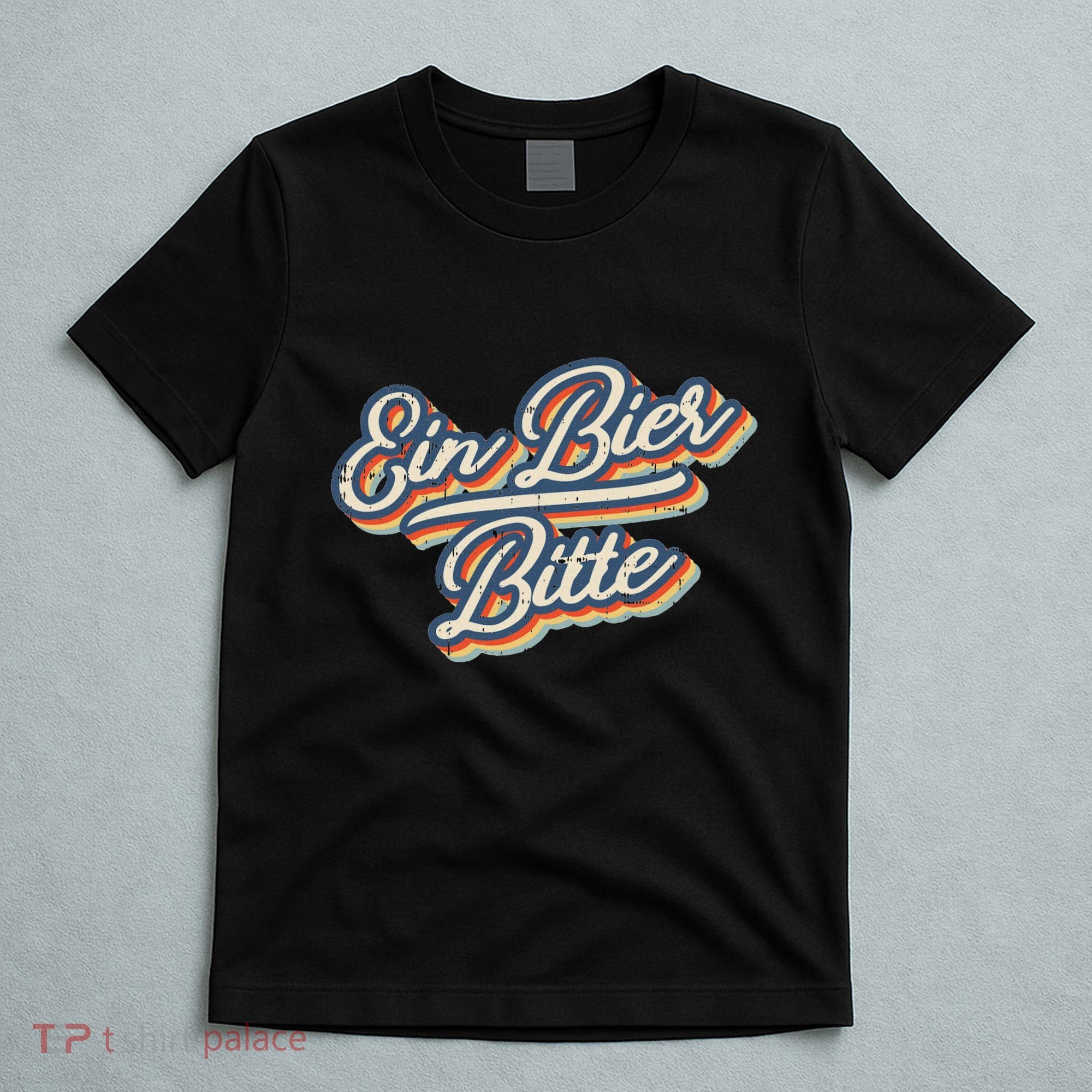 Retro Ein Bier Bitte Funny Vintage Beer German Oktoberfest T-Shirt