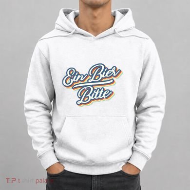 Retro Ein Bier Bitte Funny Vintage Beer German Oktoberfest Hoodie