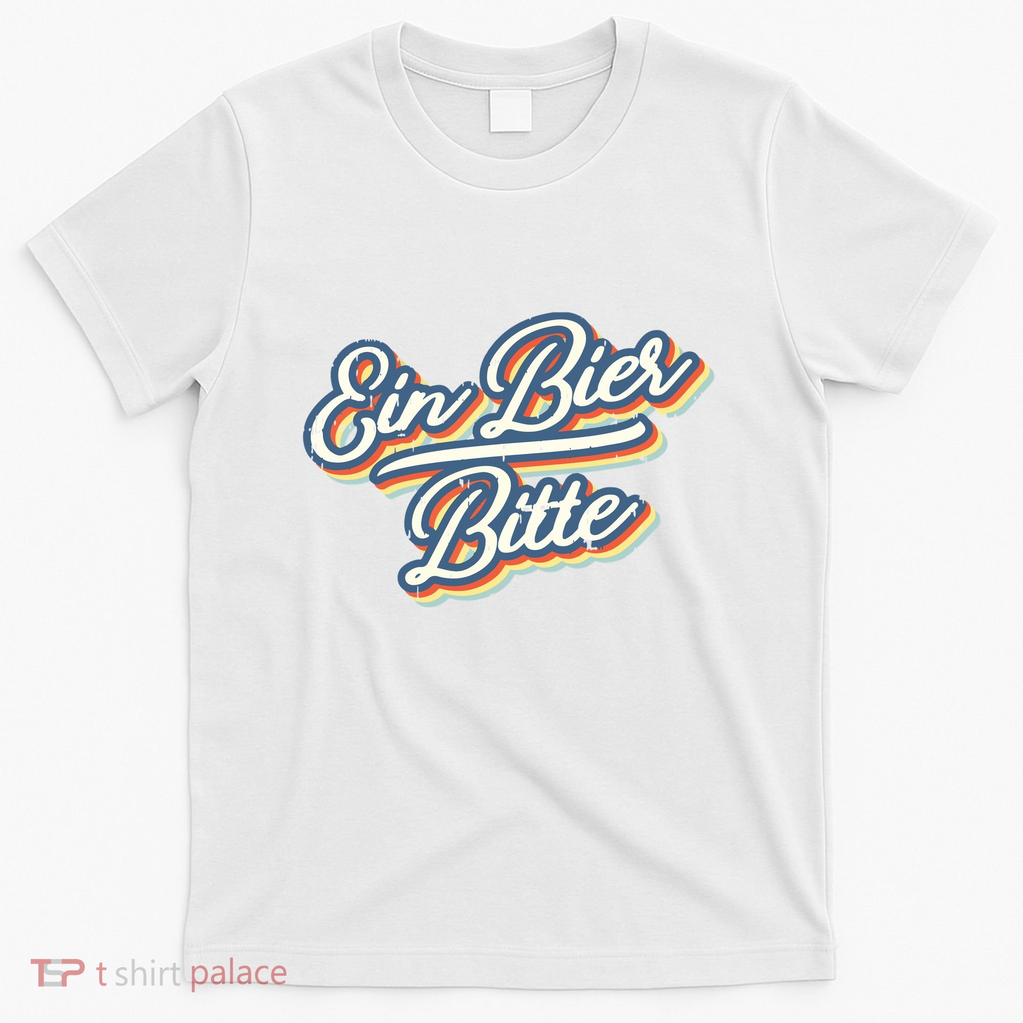 Retro Ein Bier Bitte Funny Vintage Beer German Oktoberfest T-Shirt