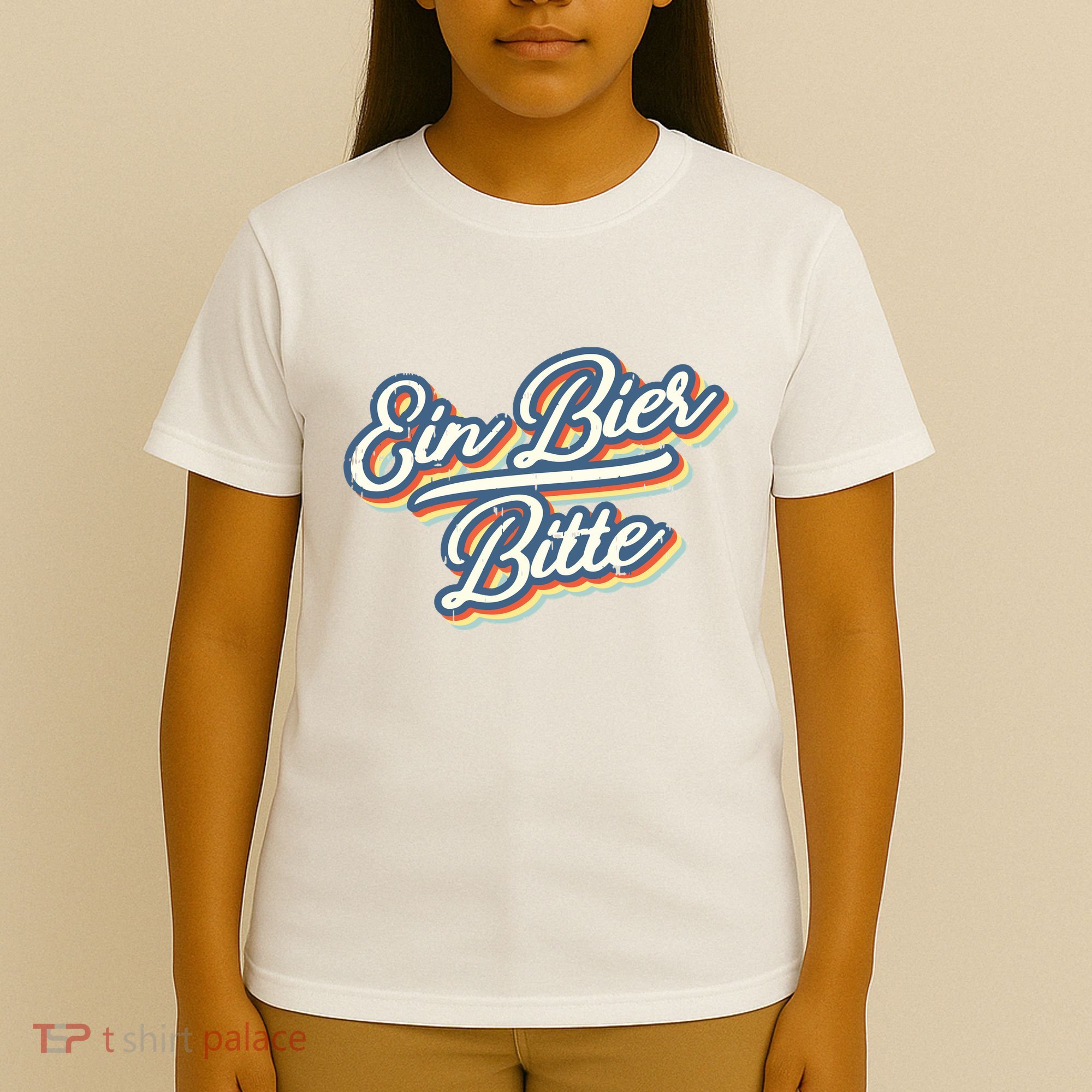 Retro Ein Bier Bitte Funny Vintage Beer German Oktoberfest T-Shirt