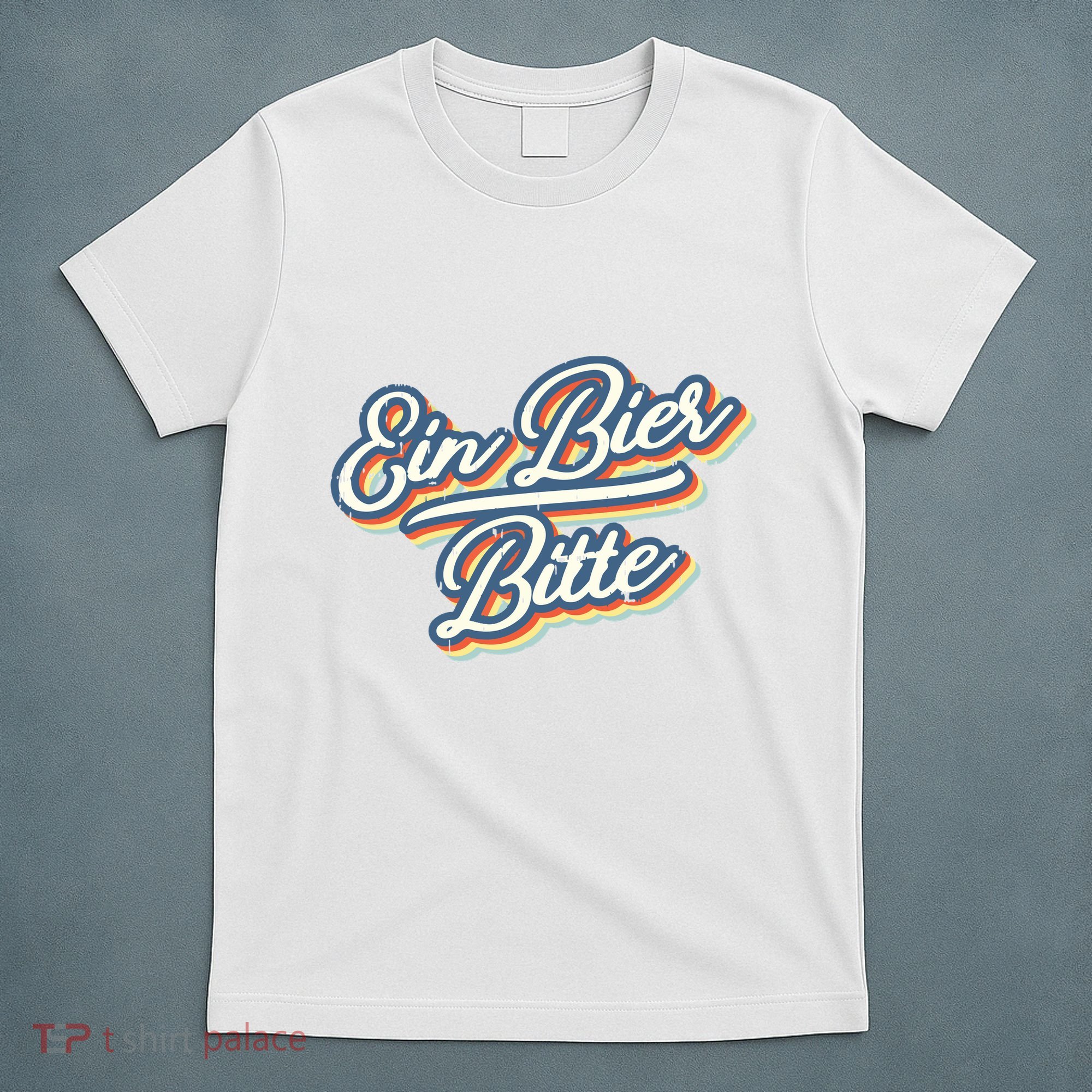 Retro Ein Bier Bitte Funny Vintage Beer German Oktoberfest T-Shirt