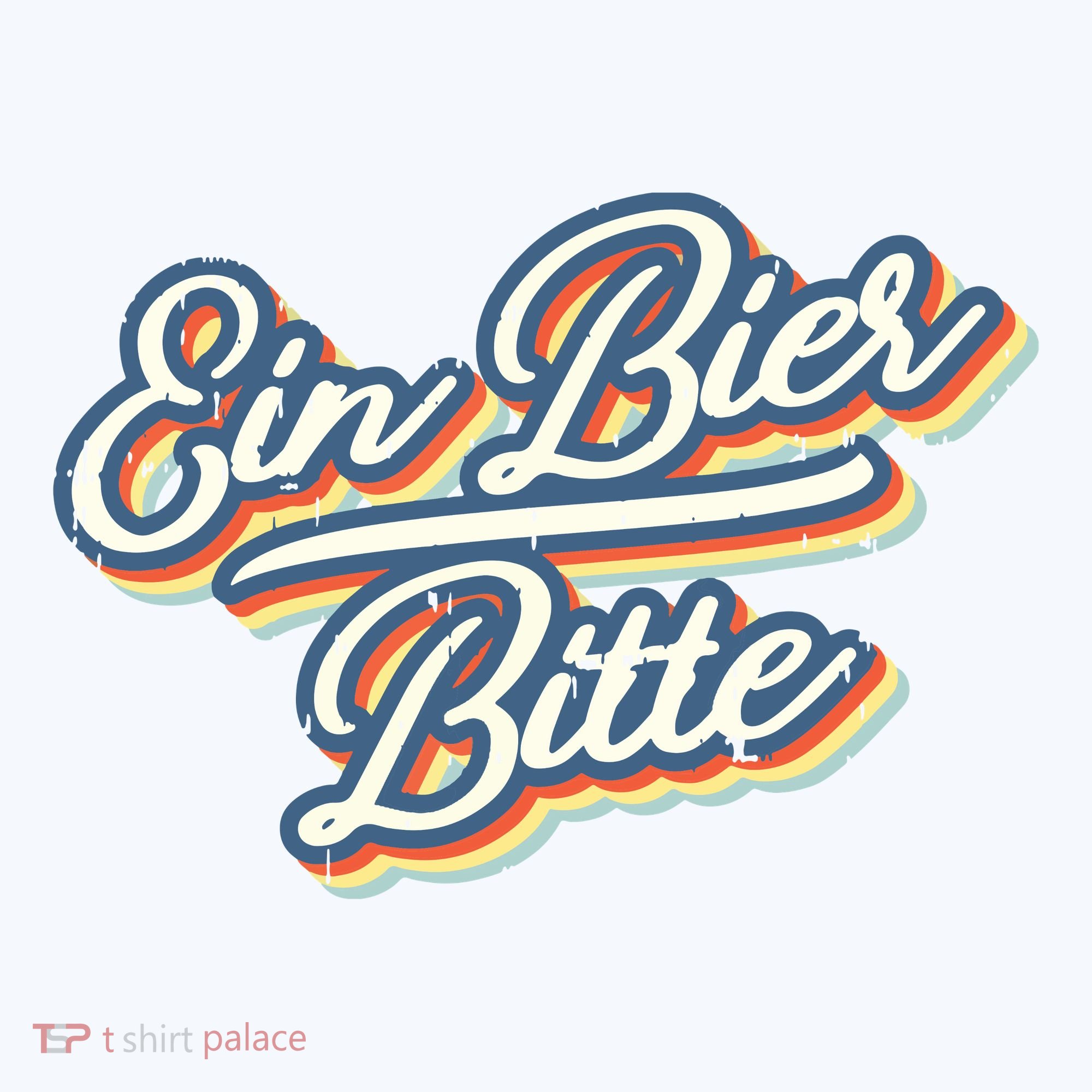 Retro Ein Bier Bitte Funny Vintage Beer German Oktoberfest T-Shirt