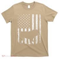 Retro English Bulldog American Flag Dog Dad Dog Mom T-Shirt thumb 0