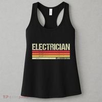 Retro Electrician Birthday Job Title Women's Tank Top thumb 3