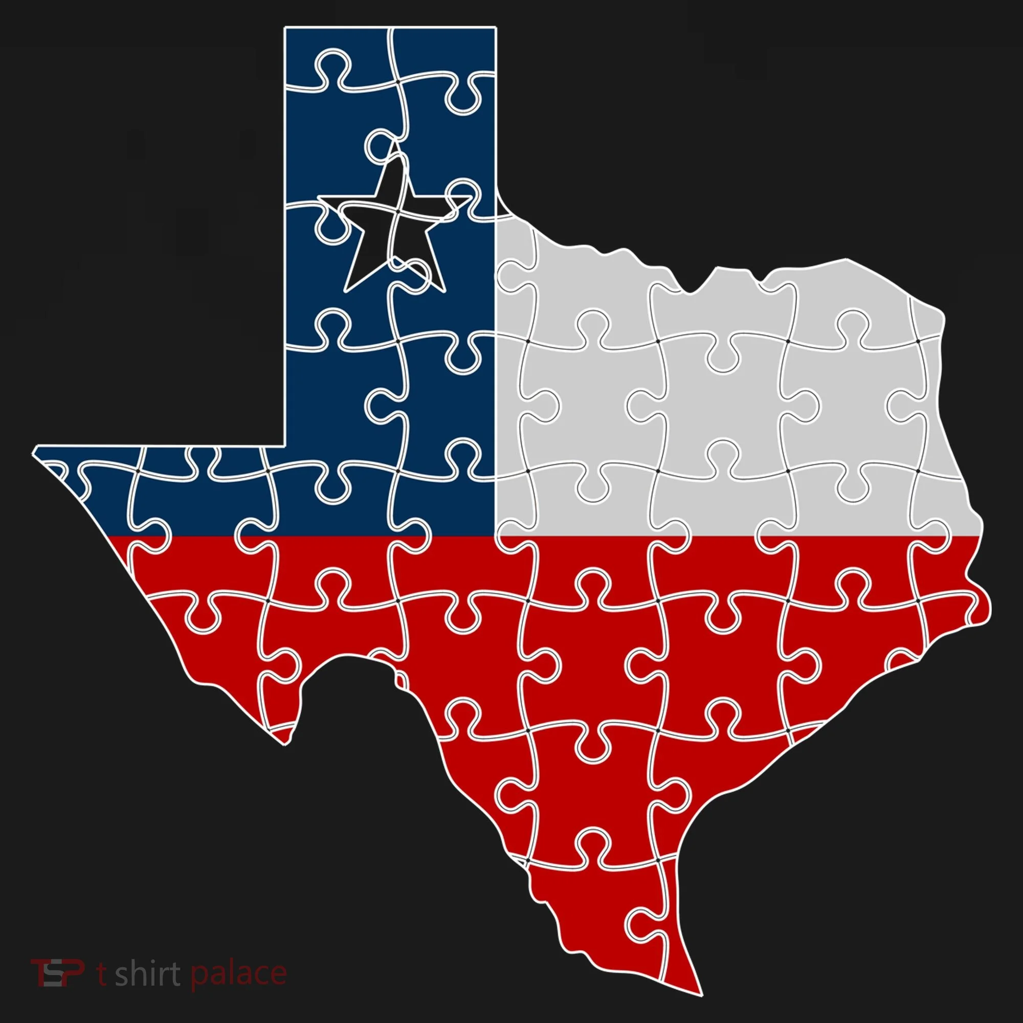 Rebuilding Texas Jigsaw Doggie Tank