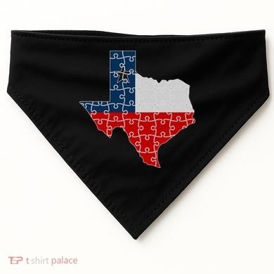 Rebuilding Texas Jigsaw USA-Made Doggie Bandana