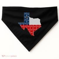 Rebuilding Texas Jigsaw USA-Made Doggie Bandana thumb 0