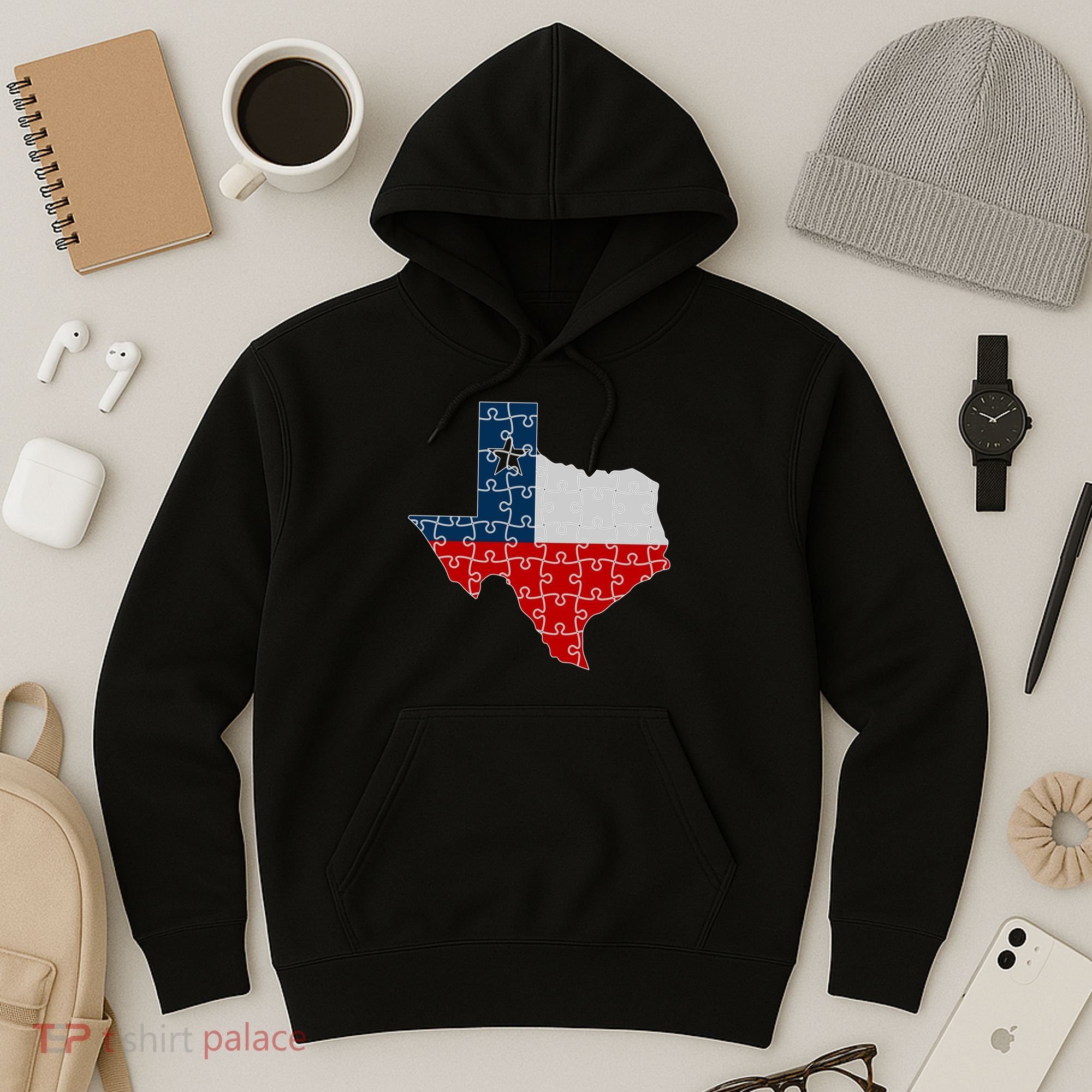 Rebuilding Texas Jigsaw Hoodie