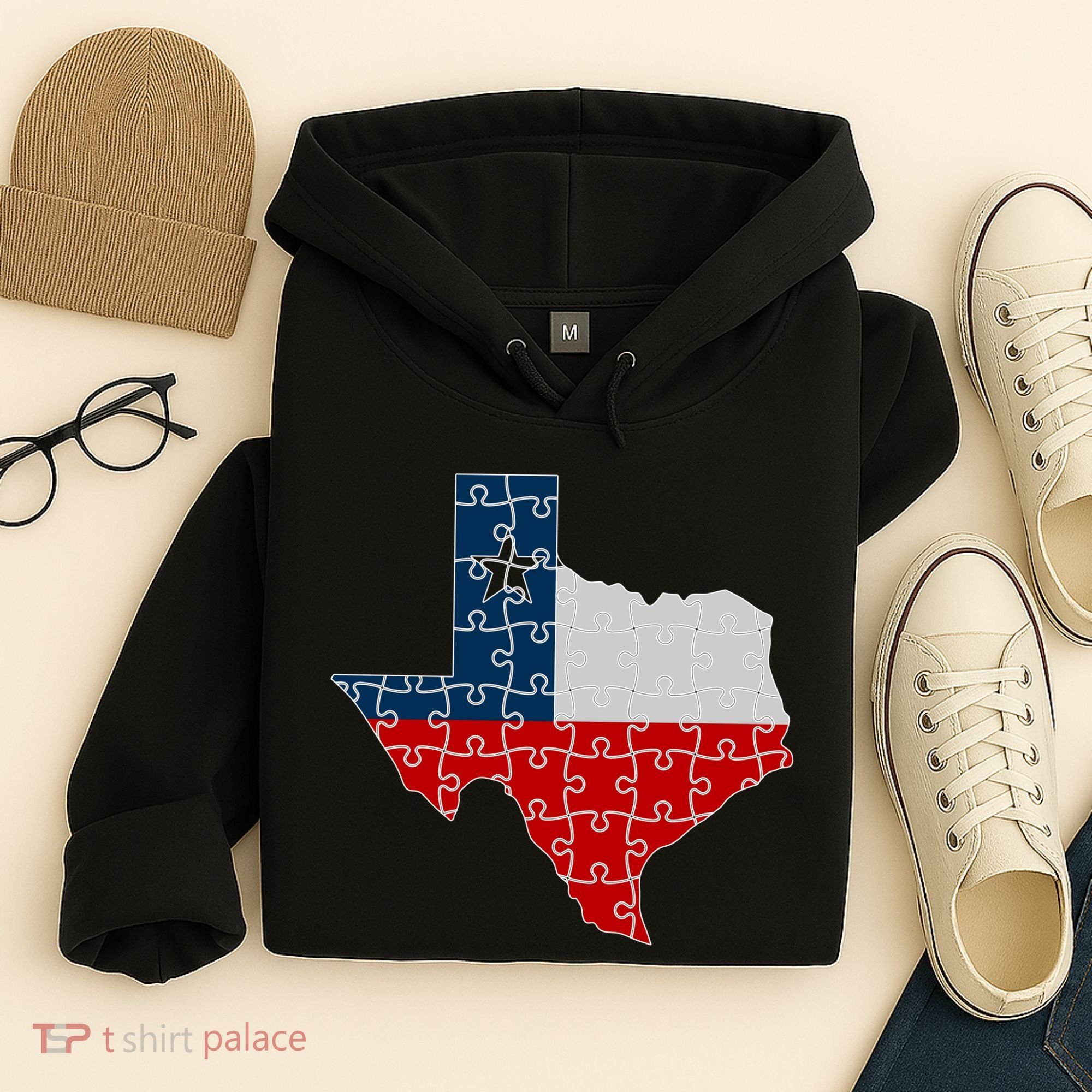 Rebuilding Texas Jigsaw Hoodie