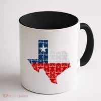 Rebuilding Texas Jigsaw Coffee Mug thumb 1