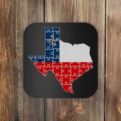 Rebuilding Texas Jigsaw Coaster