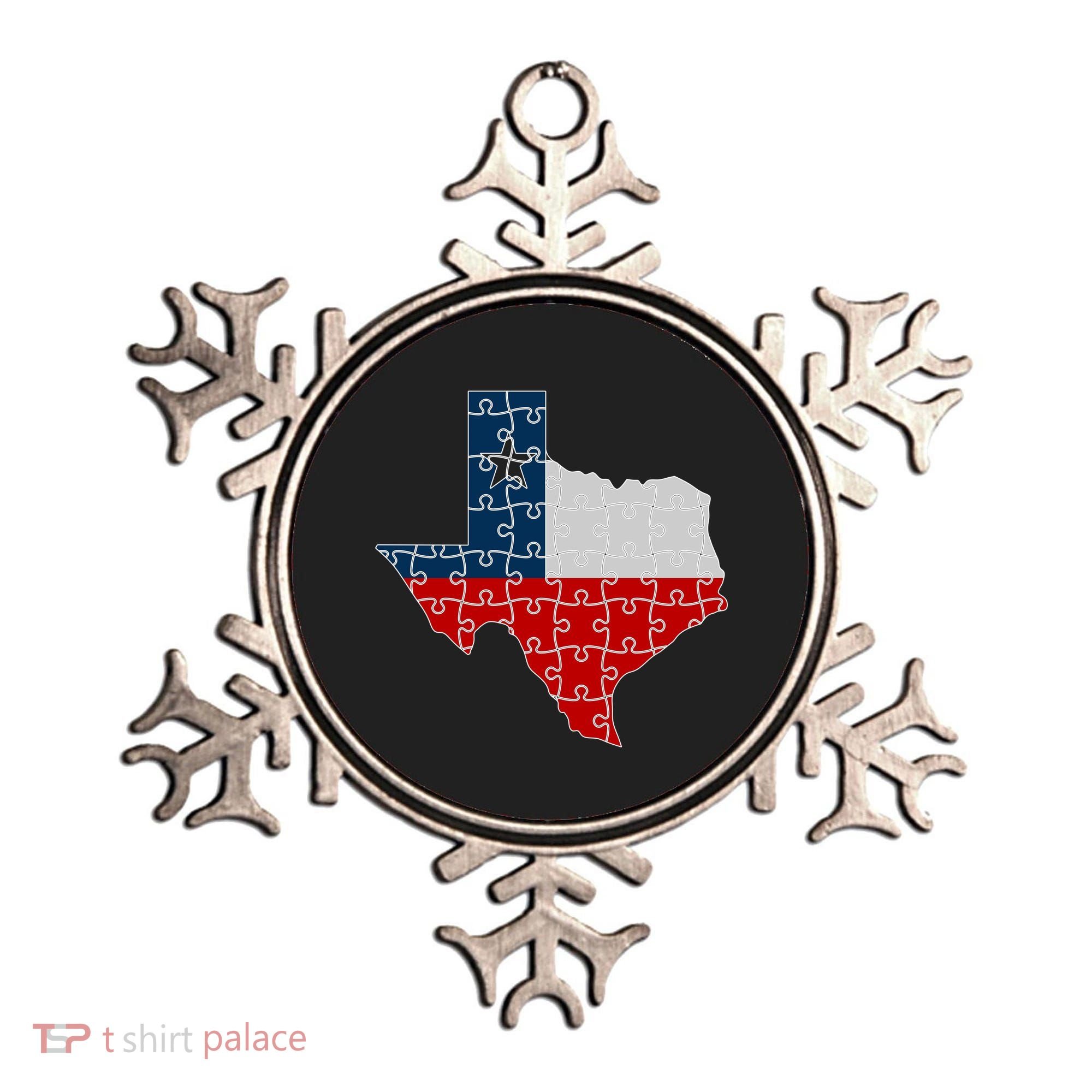 Rebuilding Texas Jigsaw Ornament