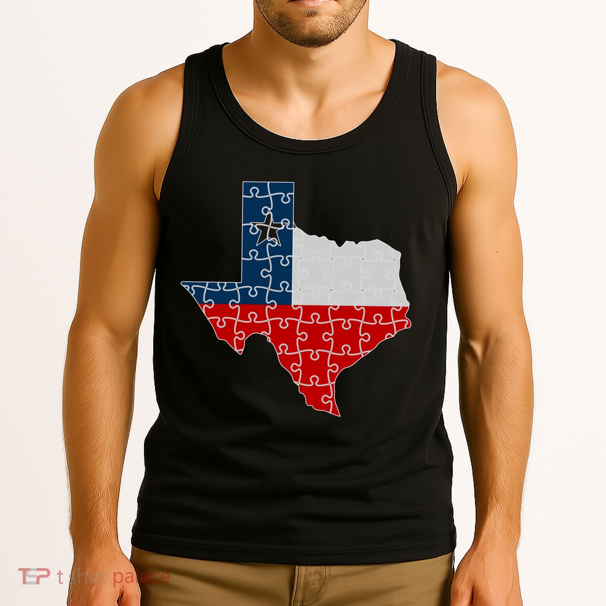 Rebuilding Texas Jigsaw Tank Top