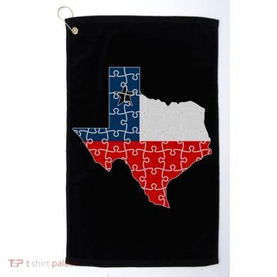 Rebuilding Texas Jigsaw Golf Towel