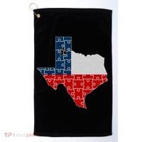 Rebuilding Texas Jigsaw Golf Towel thumb 0