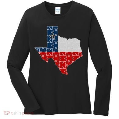 Rebuilding Texas Jigsaw Women's Long Sleeve Shirt