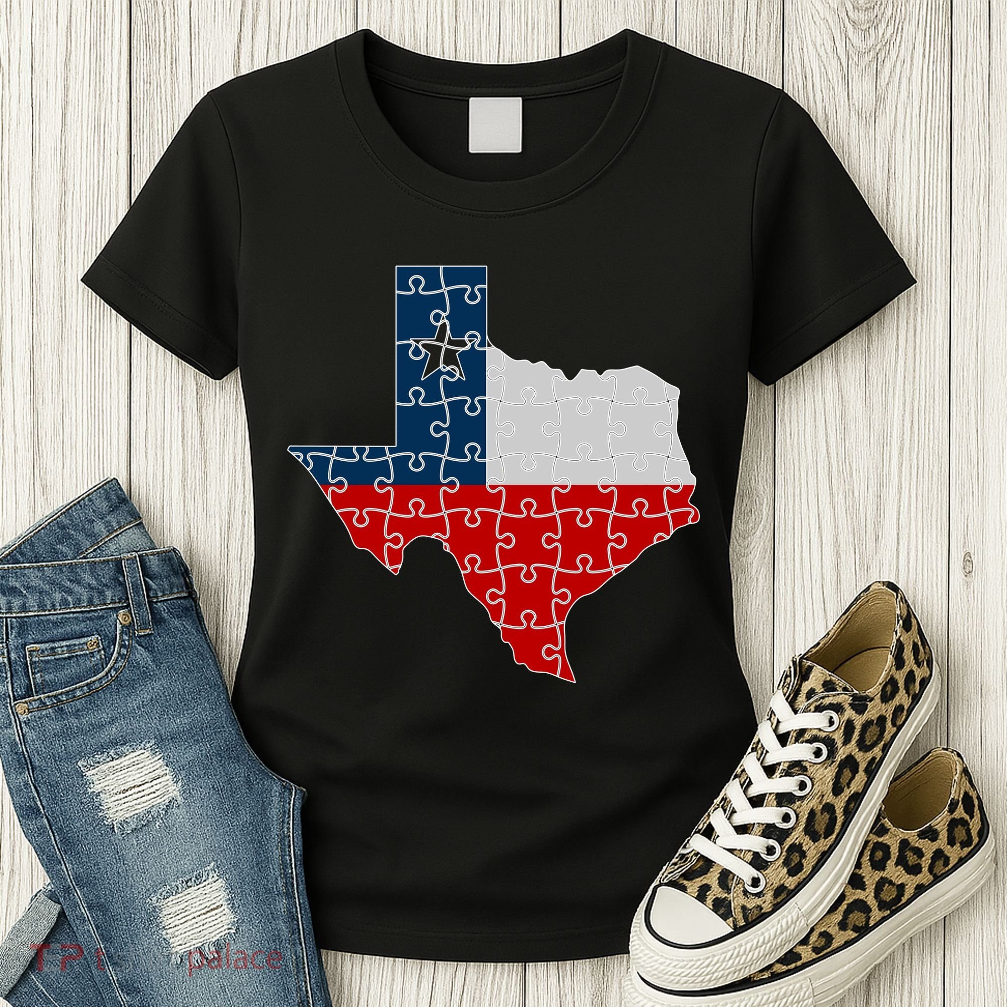 Rebuilding Texas Jigsaw Women's T-Shirt