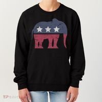 Republican Elephant Cool Support Donald Trump Cute Gift Women's Sweatshirt thumb 0